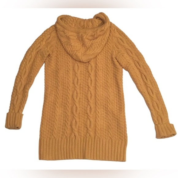 Victoria's Secret Moda International Mustard Cable Knit Sweater Small EUC - Picture 8 of 12